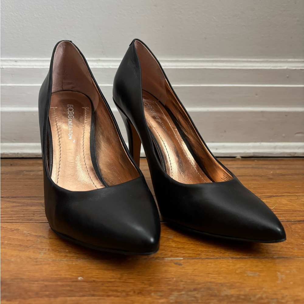 Bcbgeneration Black Classic Pointed-Toe Heels - image 1